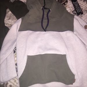 cowl neck hoodie